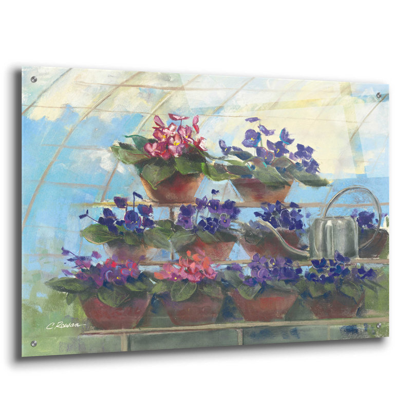 «Violets» par Carol Rowan, H 24 po x l 36 po x P 0,2 po