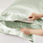 Ensemble de draps en satin sauge pour lit de bébé 4 pièces - doux et soyeux, doux pour les cheveux, froissé