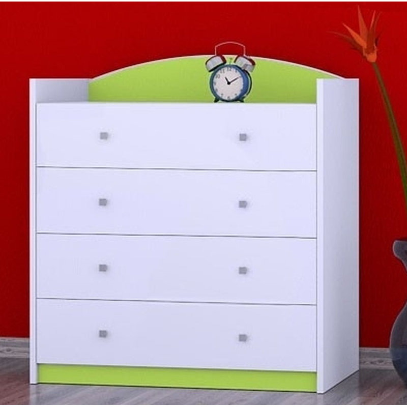 Nicklas 4 Drawer Chest, Green