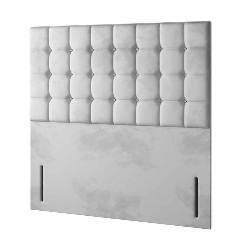 Rochester Upholstered Headboard, Silver, Super King (6')