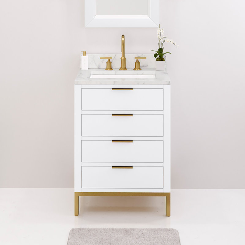 30'' W Single Vanity, Pure White, 24", No