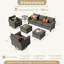Ensemble de mobilier d'extérieur avec canapé 6 pièces-102079204
