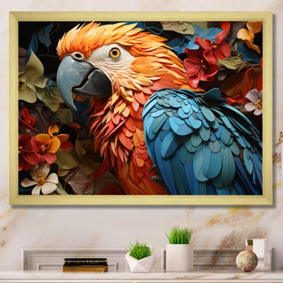 Marvelwood " Red Parrot Parrots Parade "