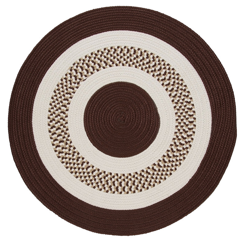 Tapis brun tressé Bloxom, Tapis de couloir 2 pi x 9 pi