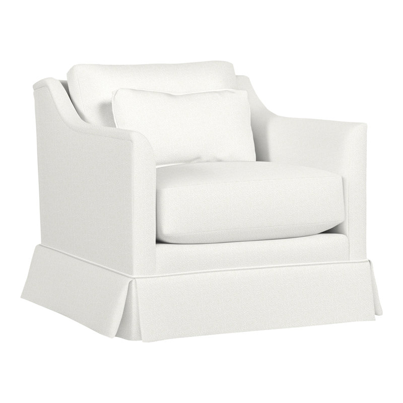 Chaise Newlin 33,5 po Newlin, Kempsey peau de mouton