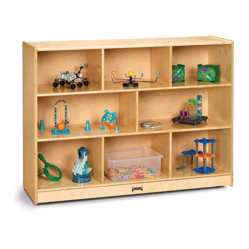 Kids Natural Wood Super-Sized Mobile Storage Unit