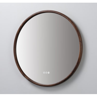 Miroir anti-buée en chêne naturel Veener