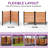 Balconera Brown Solid + Manufactured Wood Corner Post