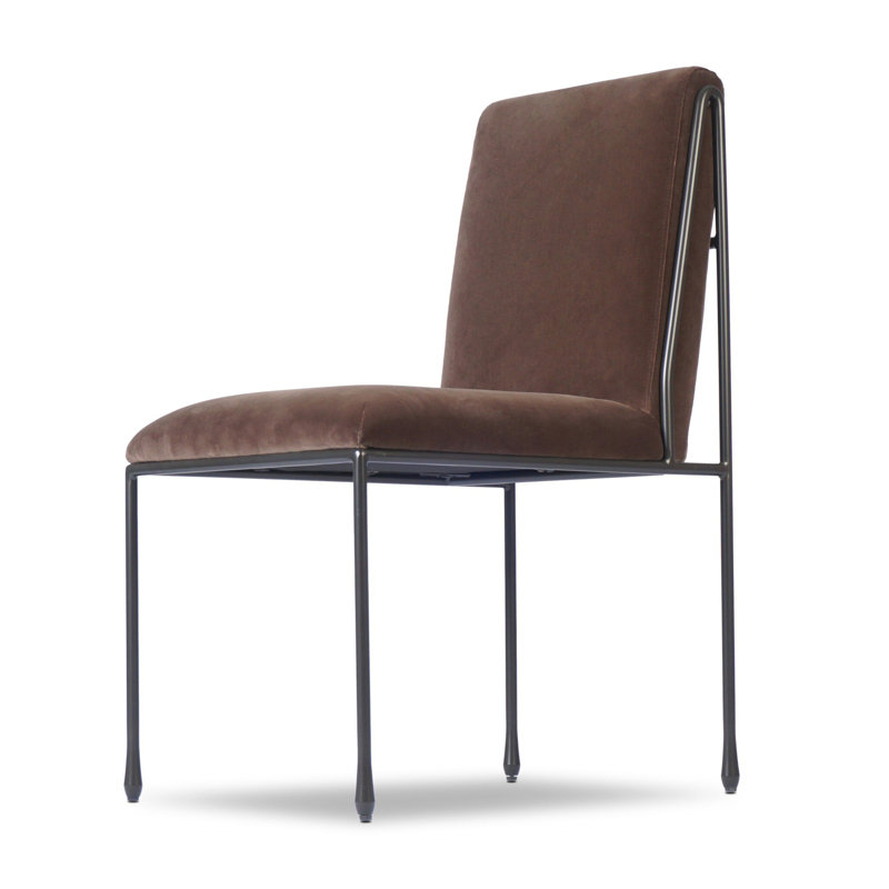 Decker Upholstered Dining Chair, Surrey Mink