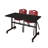 Nicklos Flip-Top Training Nesting Table, 2 M Stack Chairs-32668131-32668136