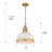 Allargando 1 - Light Vintage Gold Shaded Pendant-450328731