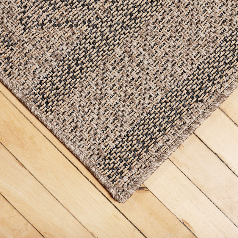 Diamond Stripe Power Loomed Indoor/Outdoor Rug, Runner 2'2" x 7'6"