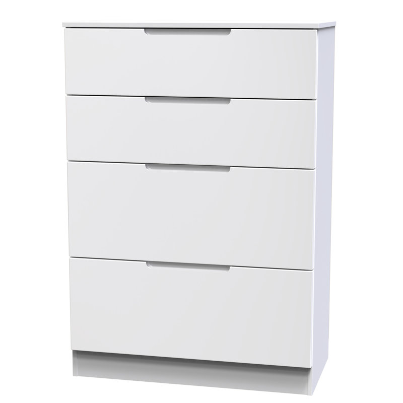 74cm W 4 - Drawer Chest of Drawers, White