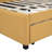 Linen Upholstered Daybed In Yellow With 2 Drawers, No Box Spring, Long-Lasting Base Bed Storage Fabric, Stable Frame, Spring-1059575161
