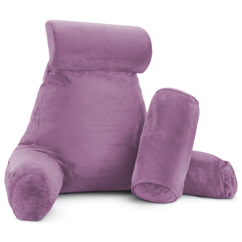Nestl Reading Back Pillow For Reading & Bed Rest, 22" H x 36" W x 13" D, Lavender Dream
