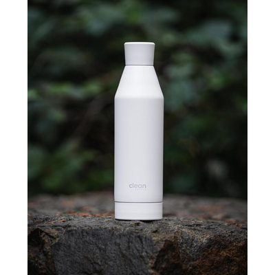 The Clean Hydratation Co, Canteen 17, facile à nettoyer, bouteille d'eau en acier inoxydable avec bouchon amovible (blanc)