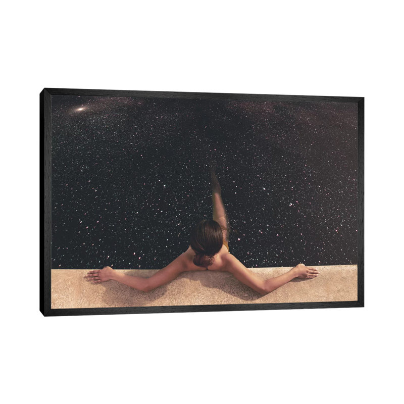 Holynight by Fran Rodriguez - Single Picture Frame Print on Canvas, 152.5 cm H x 101.5 cm W, Black Framed