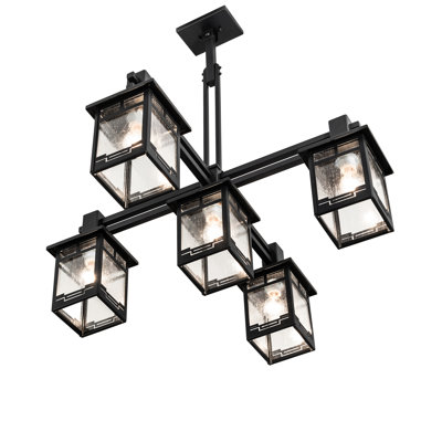 Lustre 5 lumières 36 "de large Roylance