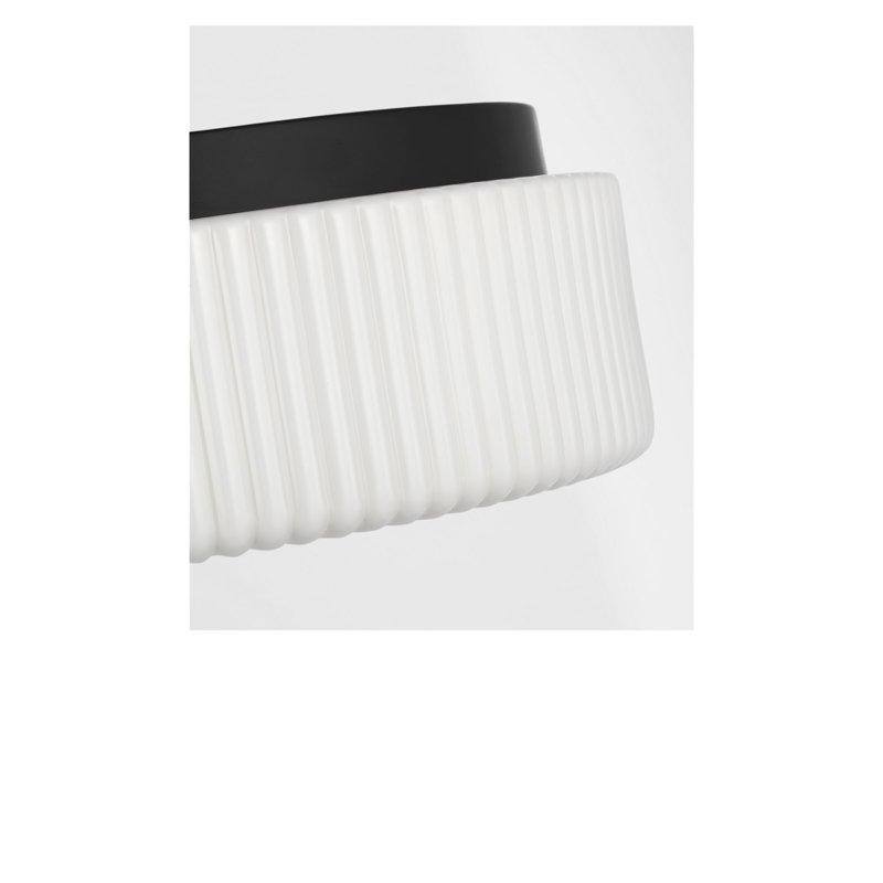 Axira Two Light Flush Mount, No, Midnight Black