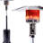 Outdoor Patio Heater 47,000 With Portable Wheels, 88 Inch Standing Gas Outside Heater, Stainless Steel Burner, For Party, Restaurant - Black Look Commercial & Residential Design-1561268663