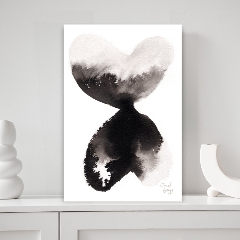 Contemporary Art Abstract Contemporary Wall Art by Janel Bragg - Wrapped Canvas Print, 30.48 cm H x 20.32 cm W