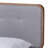 Daventry Cowarts, Queen Upholstered Platform Bed, Dark Grey/Walnut 57.9'' H X 63.45'' W X 82.15'' L-1072168814-1072168816