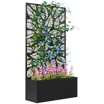 Metal Raised Garden Bed with Trellis