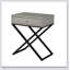 Table de bout en bois taupe Koda de 23 pouces avec plateau en verre trempé, tiroir et base en métal durable-556278488