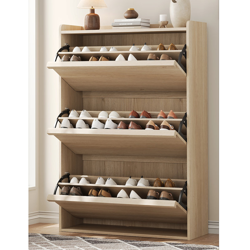 24 Pair Shoe Storage Cabinet