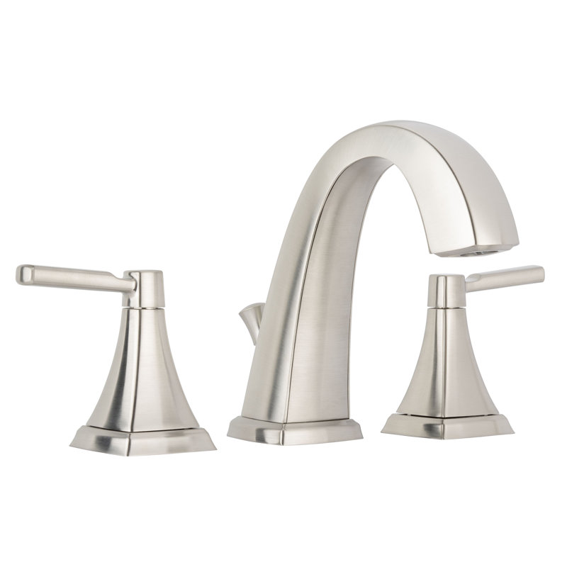 Elysa 1.2 GPM Widespread Bathroom Faucet with Pop-Up Drain Assembly, Brushed Nickel