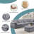 144" Oversized Corner Sectional Sofa With Removable Ottomans 8 Seat Chenille Cloud Upholstered Modular Sectional Couches-1885952713