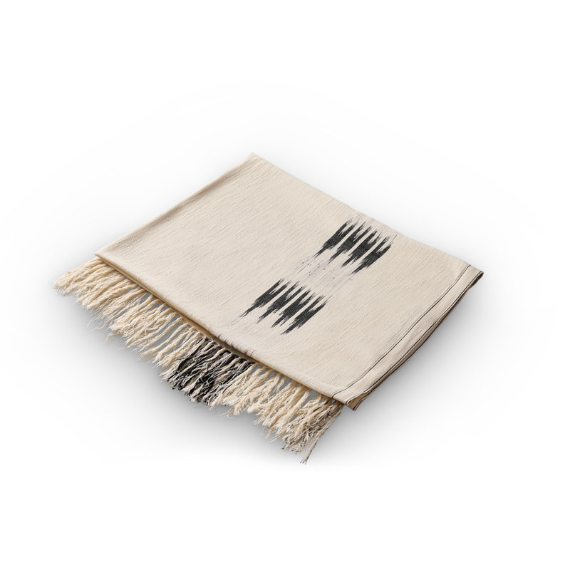 Peshtemal Ikat Sofa Throw, Beige