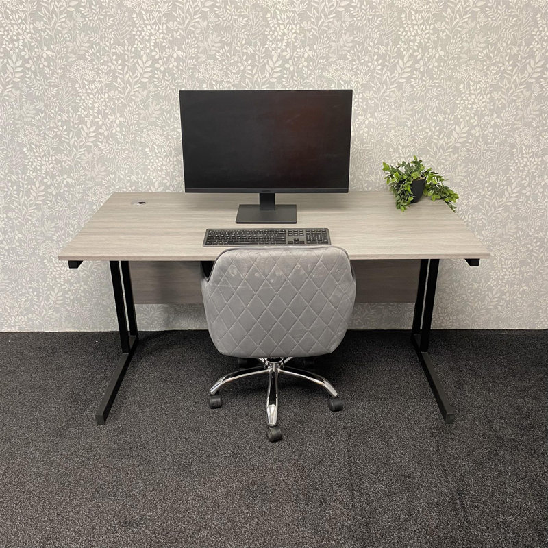 Alye Piece Computer Desk Office Set, Gray
