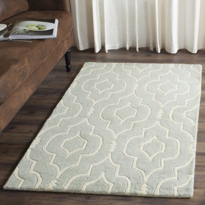 Antonella Geometric Wool Hand Woven Area Rug