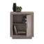 Armoire de rangement au design fonctionnel, finition gris moyen