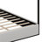 Modern Luxury Metal Canopy Bed With Tall Upholstered Headboard And Four Poster-311734353-320122016