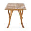 Table de salle à manger rectangulaire 59 po en bois d'acacia, 59 po