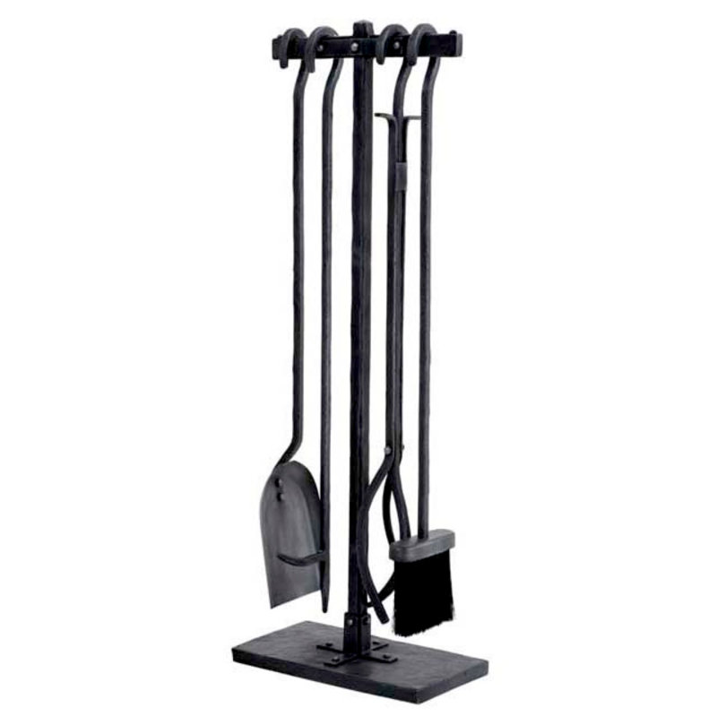 Wench 4-Piece Iron Fireplace Tool Set