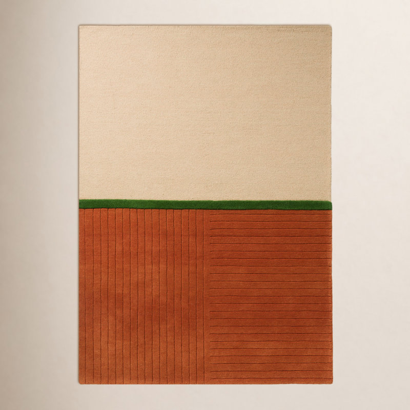 Decor Wool Area Rug, Rectangle 6'7" x 9'2"