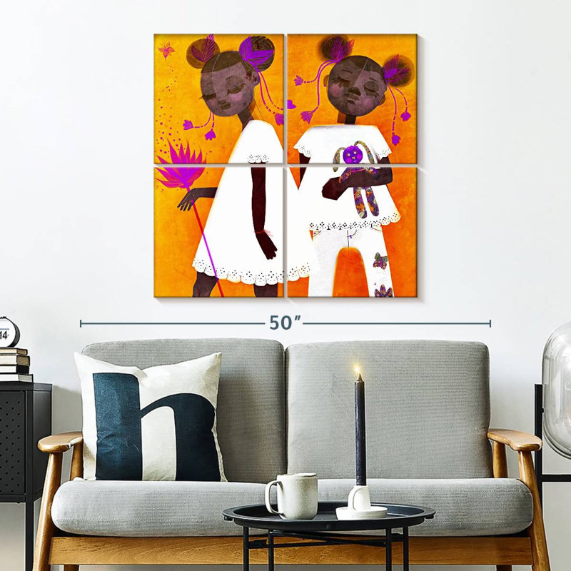 Leisha The Petite Twins, 32" H x 32" W