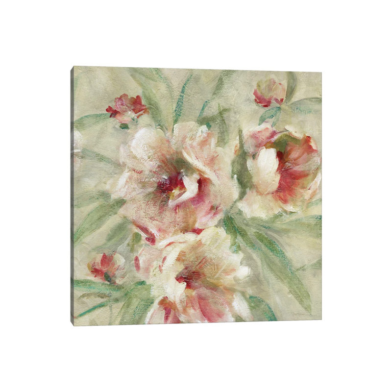 Peony Garden II by Carol Robinson - Painting on Canvas, 66.04 cm H x 66.04 cm W x 1.91 cm D, Wrapped Canvas