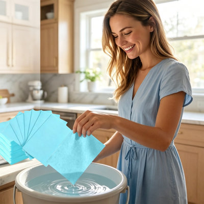 Non woven cleaning wipes 30 Piece Floor Cleaning Tablets Multi-exterior Cleaner Floor Cleaning Tablets Sheets Water Soluble Floor Cleaner For Mopping For Hardwood Laminate Floors