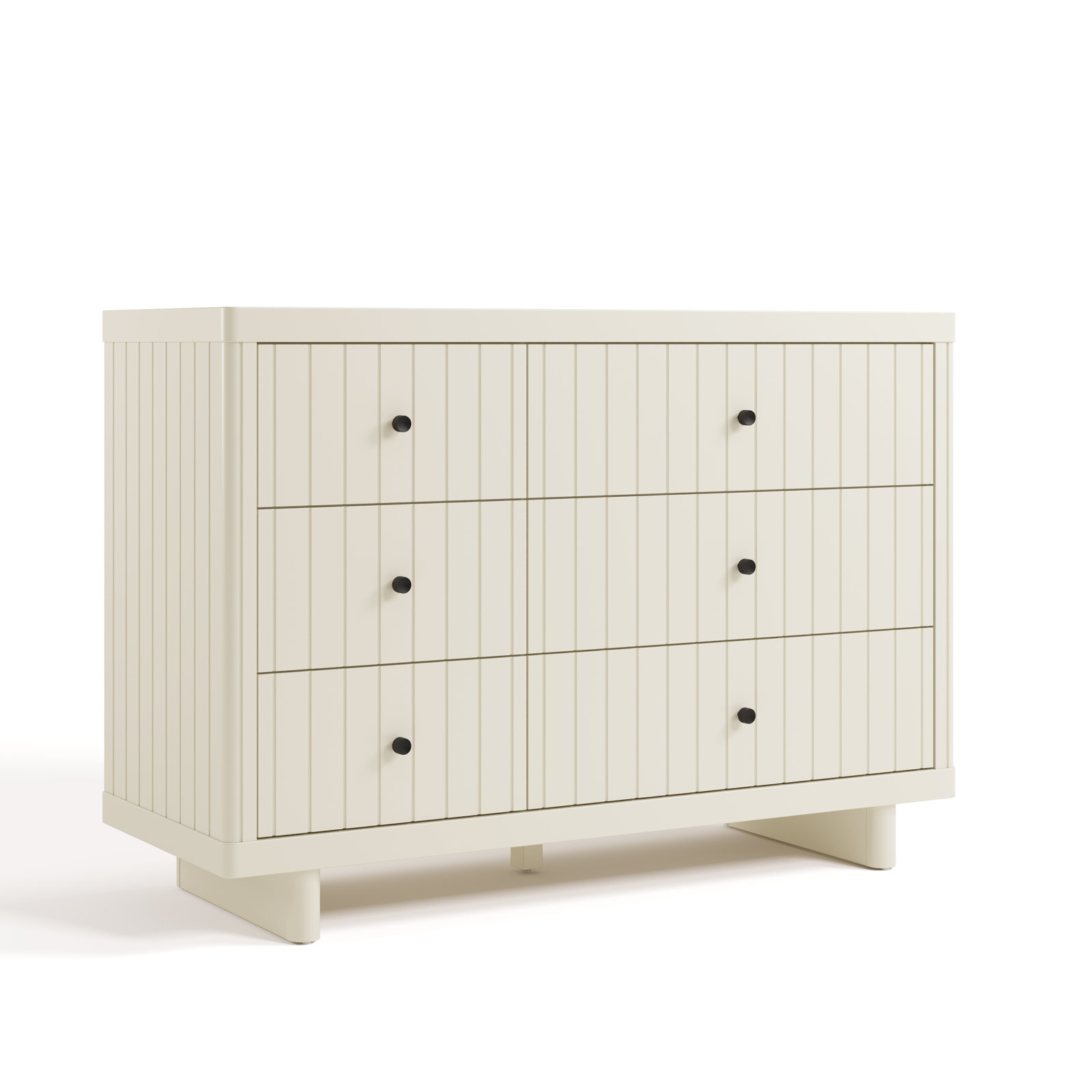 Kyoto Wood 6-Drawer Dresser, Frosted Oat
