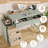 Green Makeup Vanity Table-654093309