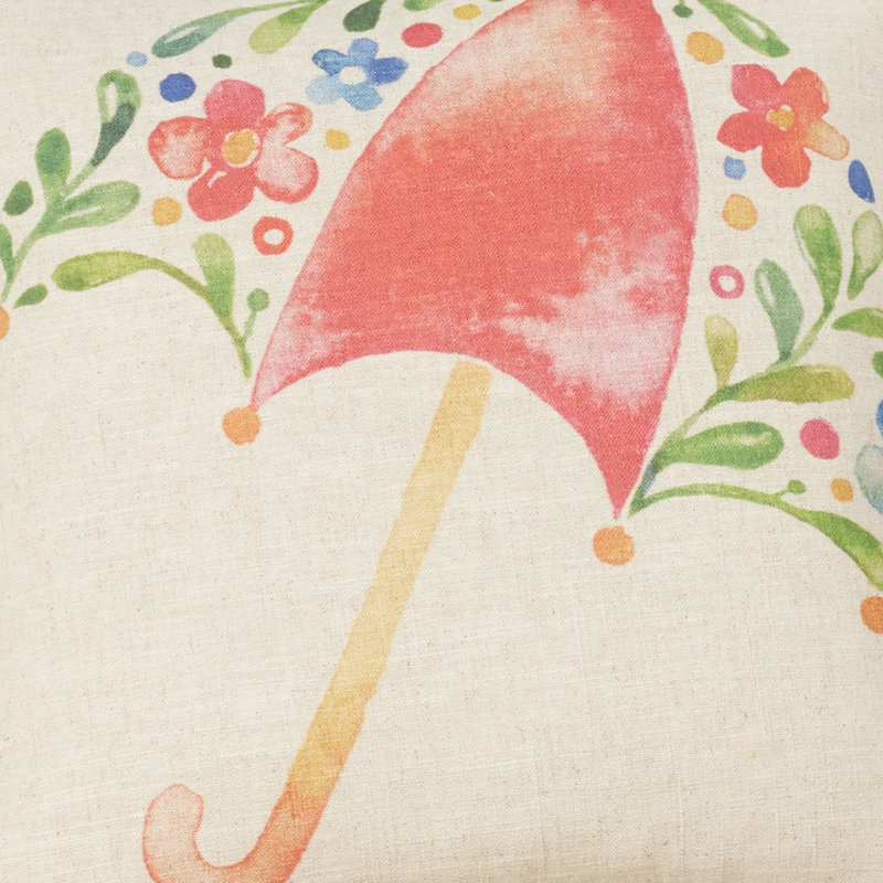 Floral Reversible Throw Pillow