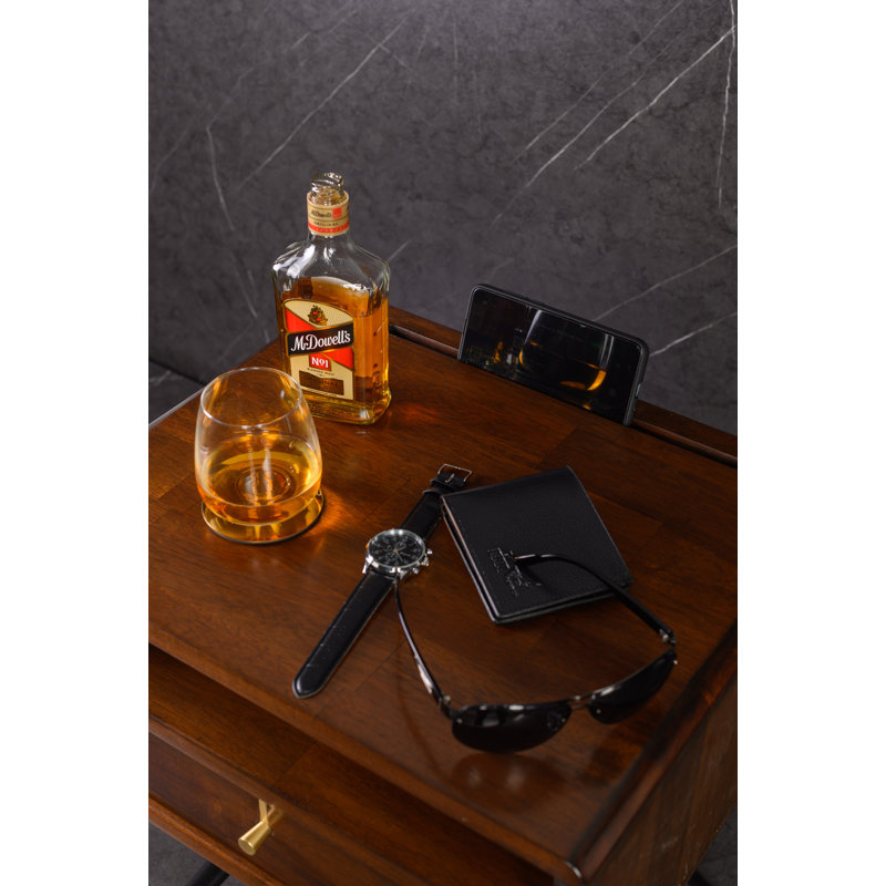Ftenelle 48cm W Solid Wood Bedside Table