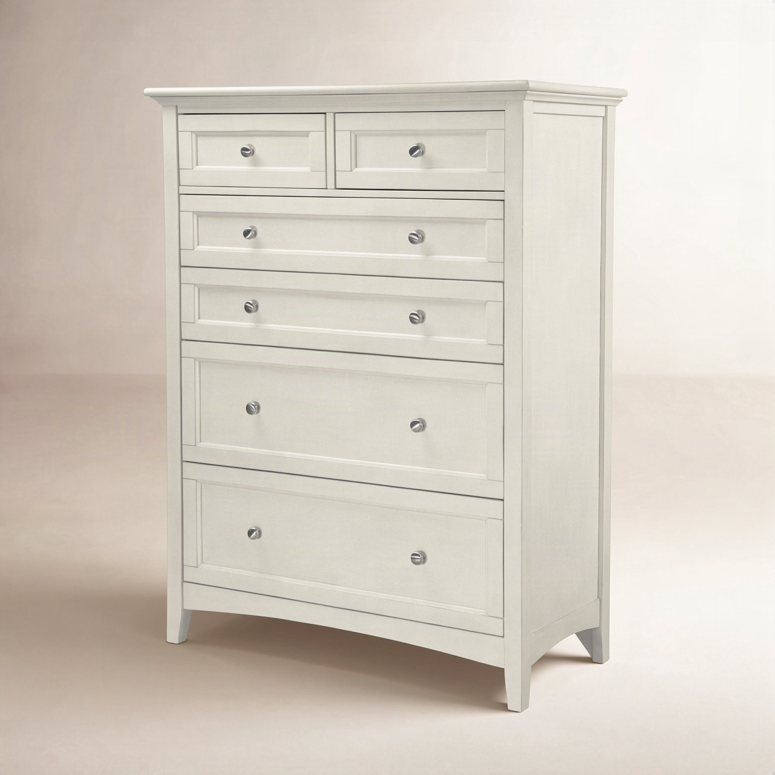 Melusina 6 - Drawer Dresser, Off-White