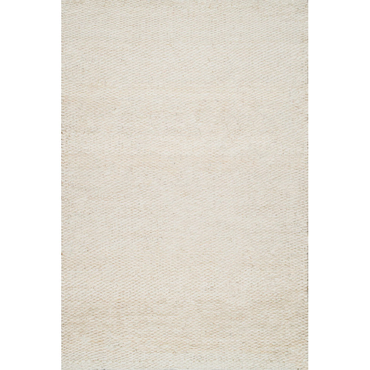 Moura Solid Colour Jute / Sisal Hand Woven Area Rug