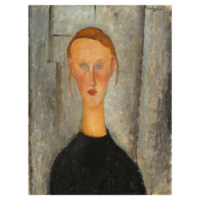 «Girl with Blue Eyes» par Amedeo Modigliani - Impression giclée