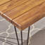 Table de salle à manger ZION INDUSTRIAL BOIS ET MÉTAL RECTANGULAIRE